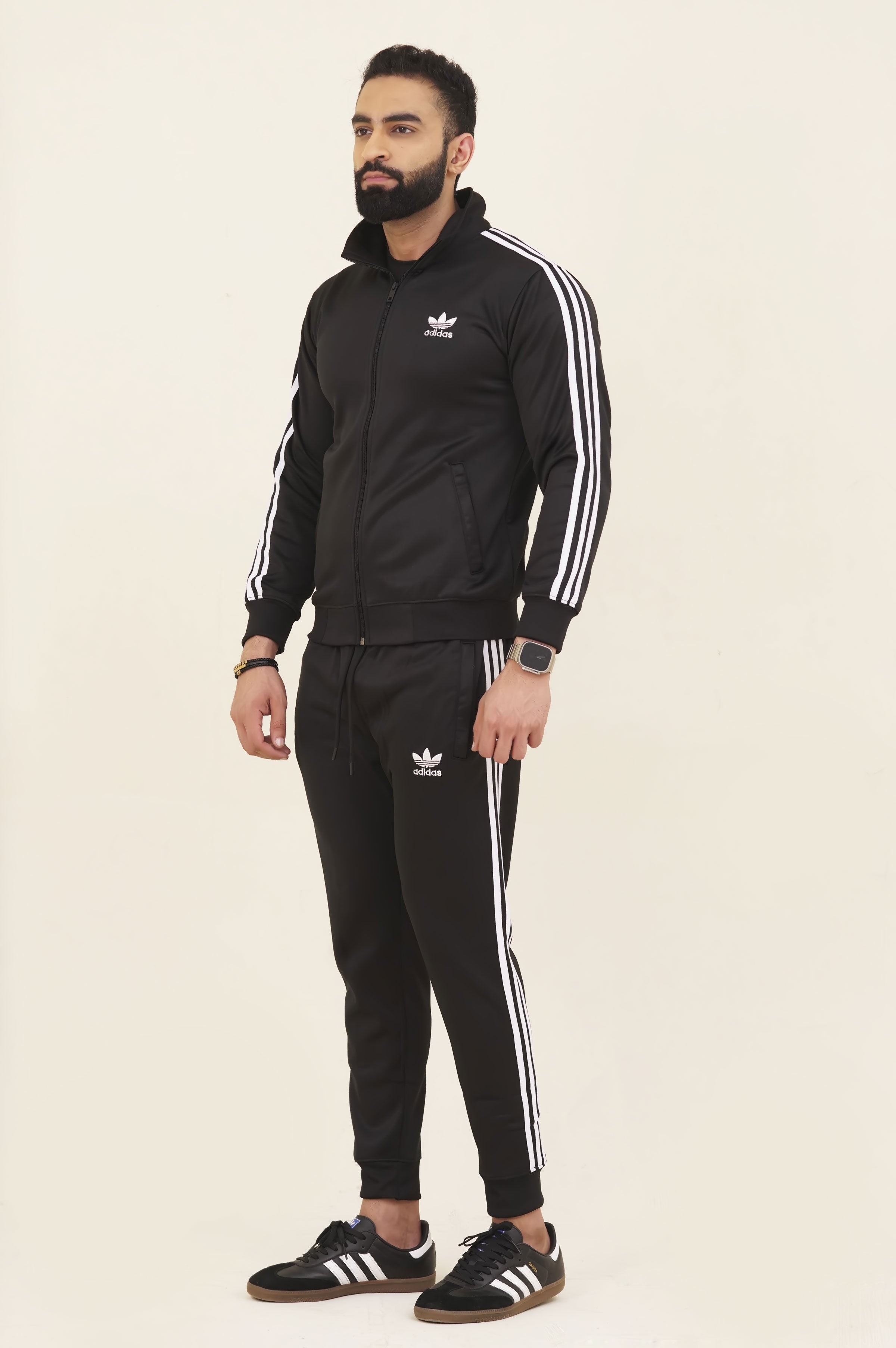 Men's Hoodie Track Suit - 2 Pcs Polyester Fleece Outfit