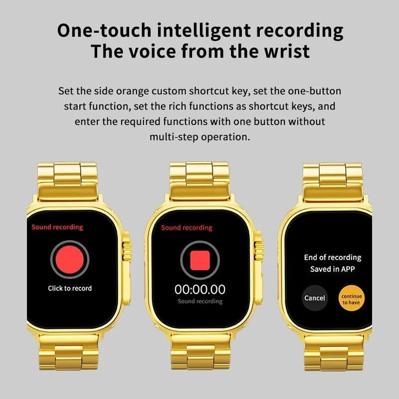 Golden Smart Watch Full HD 49mm